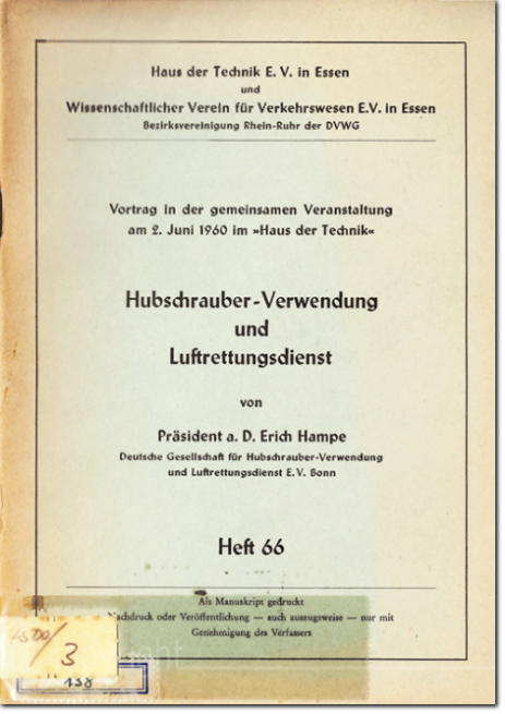 1960 DHV Hampe Luftrettungsdienst Publikation